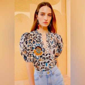NWT Ulla Johnson Imari Clematis blouse!